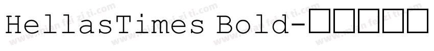 HellasTimes Bold字体转换